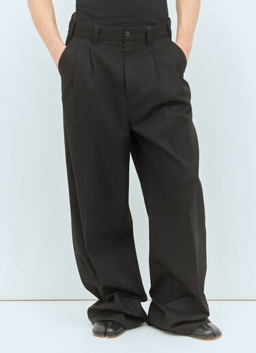 Maison Margiela Drawstring Twill Pants Black mla0158006