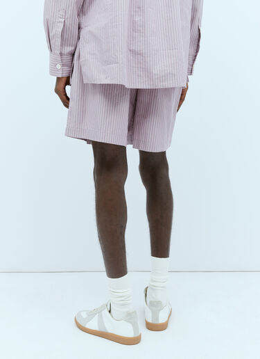 Tekla x Birkenstock Stripe Shorts Purple tek0355005