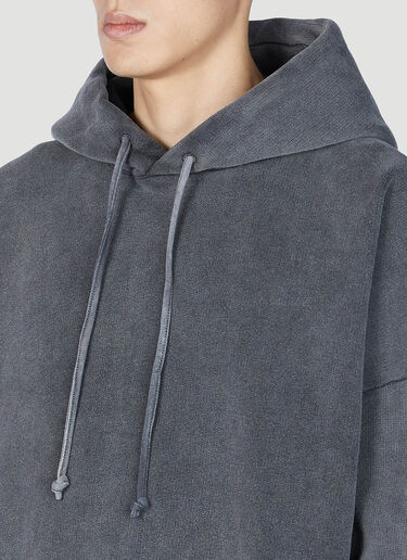 Acne Studios Faded Wash Hooded Sweatshirt Dark Grey acn0152017