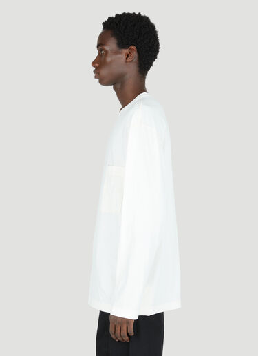 Lemaire Patch Pocket Long-Sleeve T-Shirt Cream lem0154007
