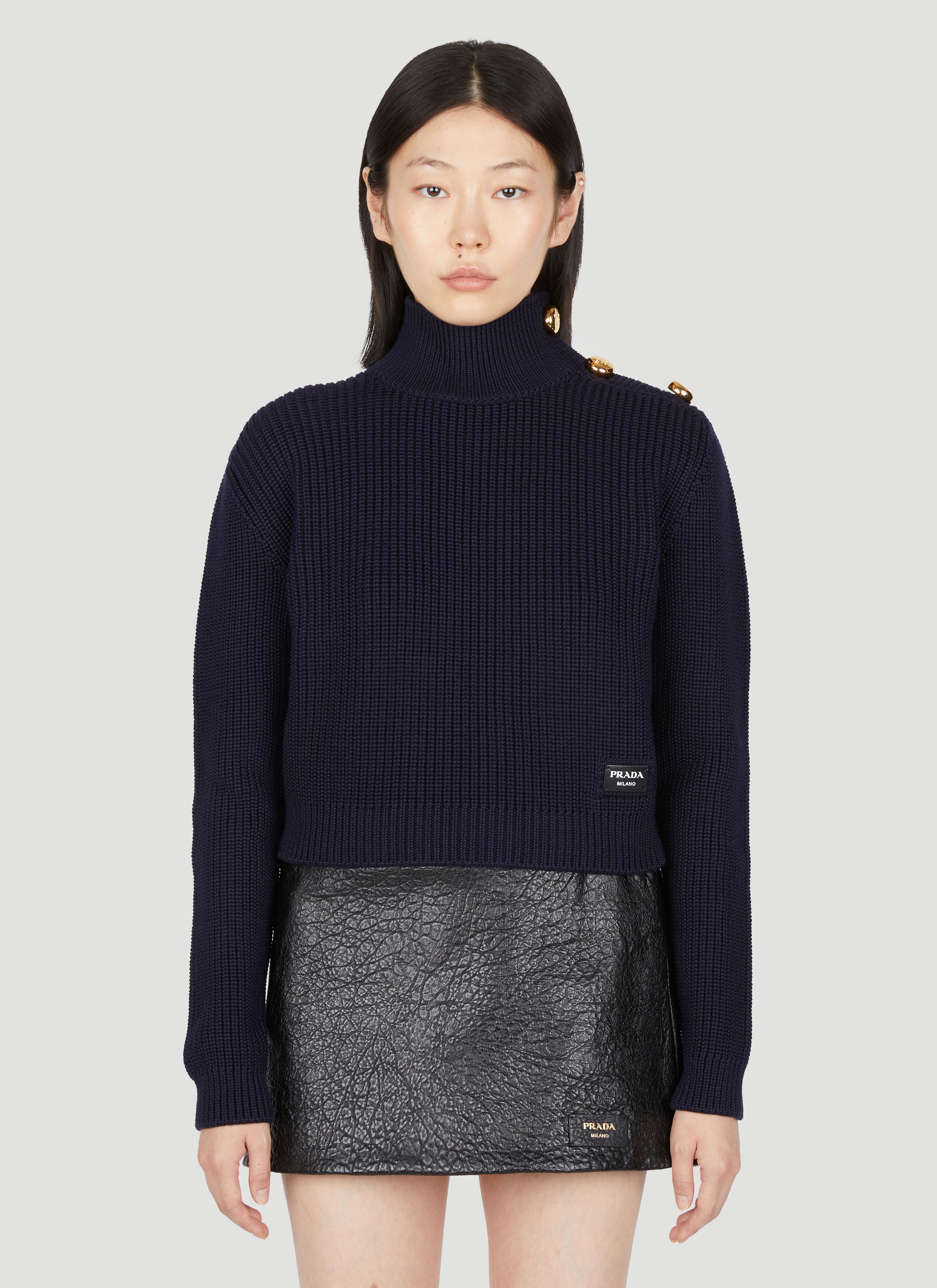 Prada knit polo clearance