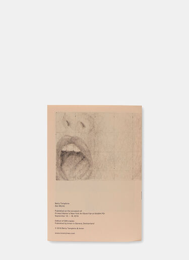 Books Sex Works by Betty Tompkins Black inn0505001