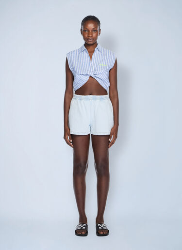 Striped Sleeveless Shirt Off-White Striped Sleeveless Shirt Blue ofw0262099