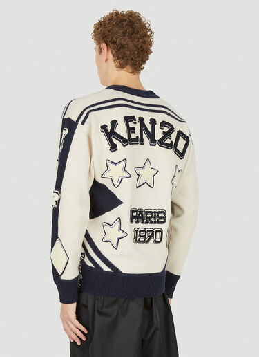 Kenzo Varsity Sweater Cream knz0150028