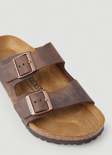 Birkenstock 애리조나 투 스트랩 샌들 브라운 brk0344005