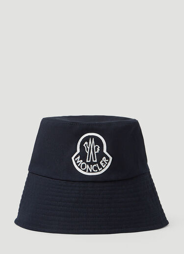 Moncler 徽标刺绣渔夫帽 深蓝色 mon0252025