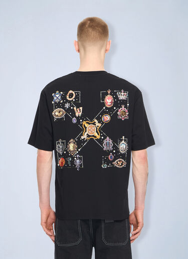 LN-CC® - Off-White: Jewel Arrow Skate T-shirt - Black Off-White Jewel Arrow Skate T-shirt Black ofw0164101