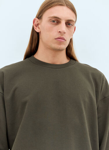 The Row Ezan Long-Sleeve T-Shirt Brown row0158007