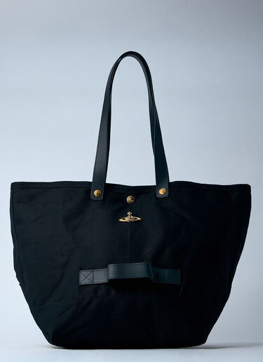 Vivienne Westwood Utility Shopper Tote Bag Black vvw0259026