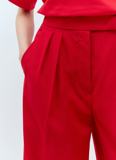 Max Mara 羊毛阔腿裤  红色 max0257032