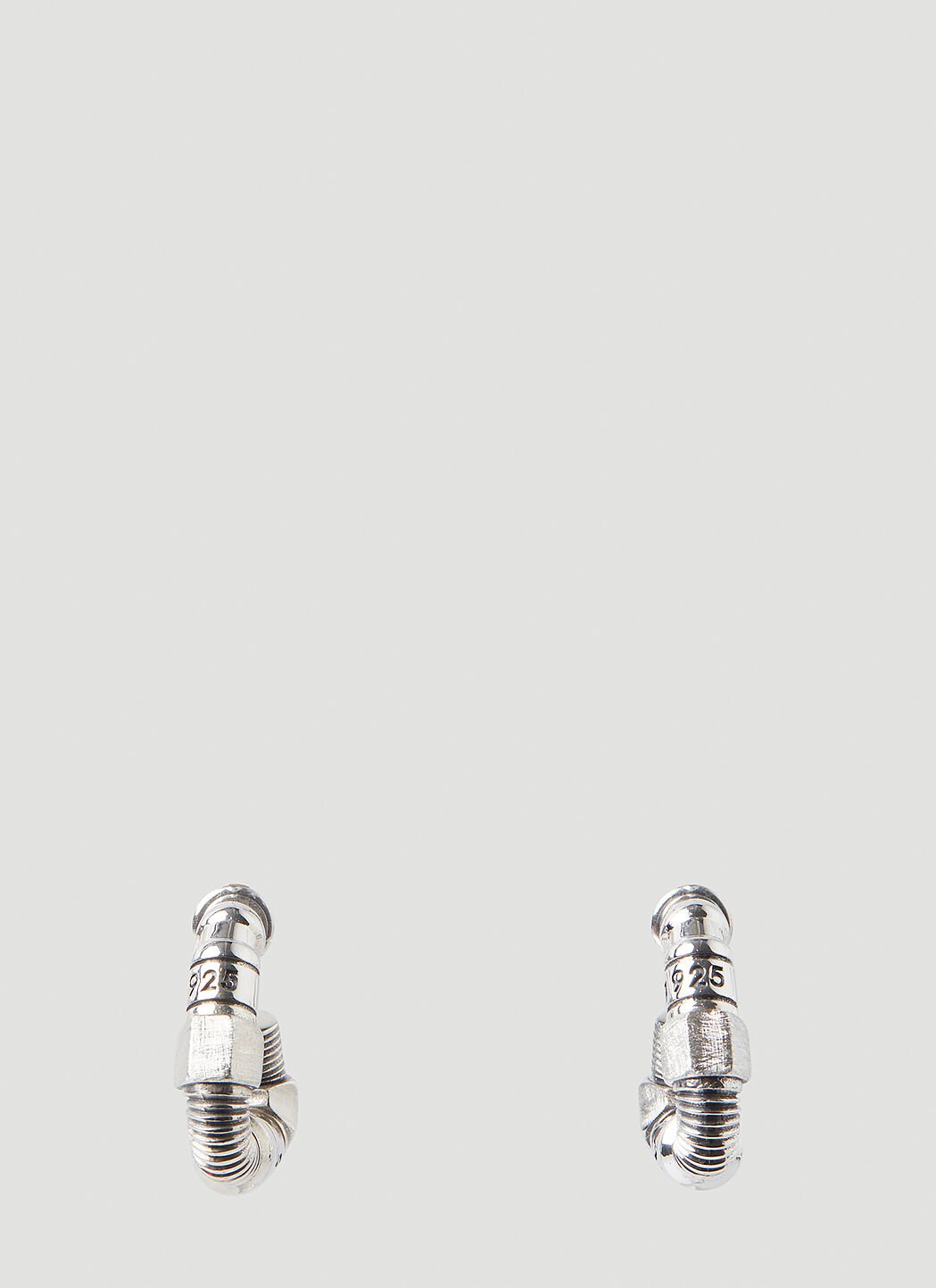 Silver triangle 2024 hoop earrings