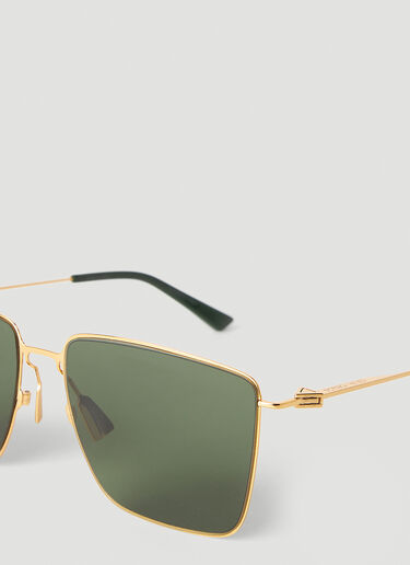 Classic Metal Square Sunglasses Bottega Veneta Classic Metal Square Sunglasses Gold bos0353004