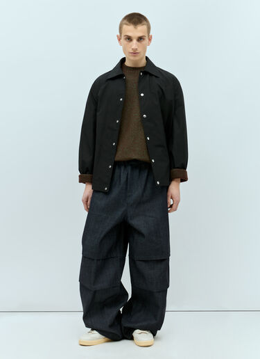 Jil Sander 宽大羊毛混纺毛衣 棕色 jil0155011