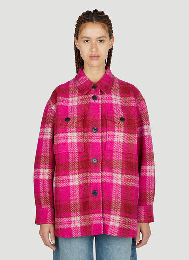 Isabel Marant Étoile Harveli Check Jacket Pink ibe0251015