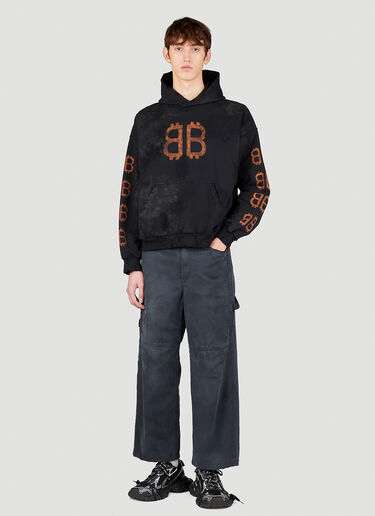 Balenciaga Cropped Skater Pants Black bal0153007
