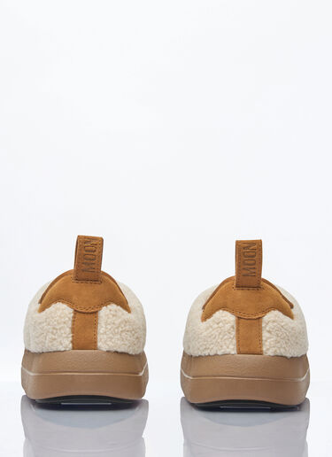 Moon Boot Park Puffer Fleece Slip-On Shoes Beige mnb0260009