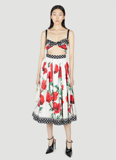 Dolce & Gabbana Poppy Print Top Red dol0251016