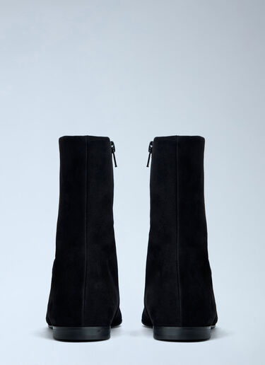 Toteme Zipped Suede Chelsea Boots Black tot0265068