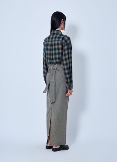 Our Legacy Twisted Shirt Dress Grey our0265022