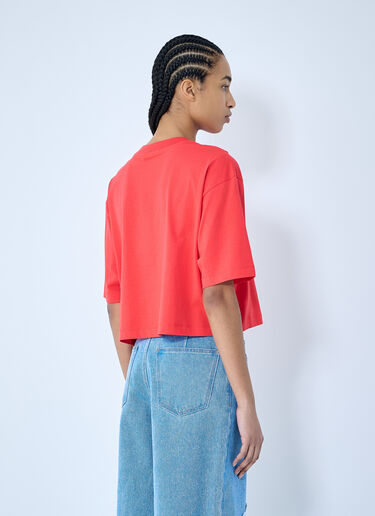 Marni Logo Print T-shirt Red mni0259012
