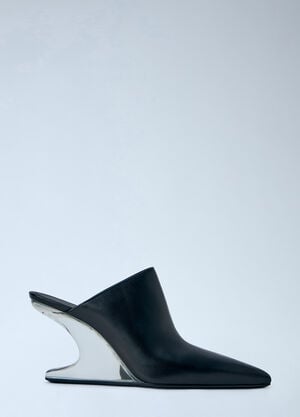 Rick Owens Cantilever 8 Sabot Sharp Mules Black ric0265053
