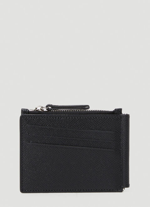 Maison Margiela Money Clip Wallet Black mla0151043