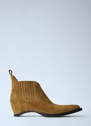 Maison Margiela Heel-Less Western Chelsea Boots  Brown mla0264057