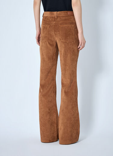 LN-CC® - Moncler: Corduroy Flared Trousers - Brown Moncler Corduroy Flared Trousers Brown mon0265088