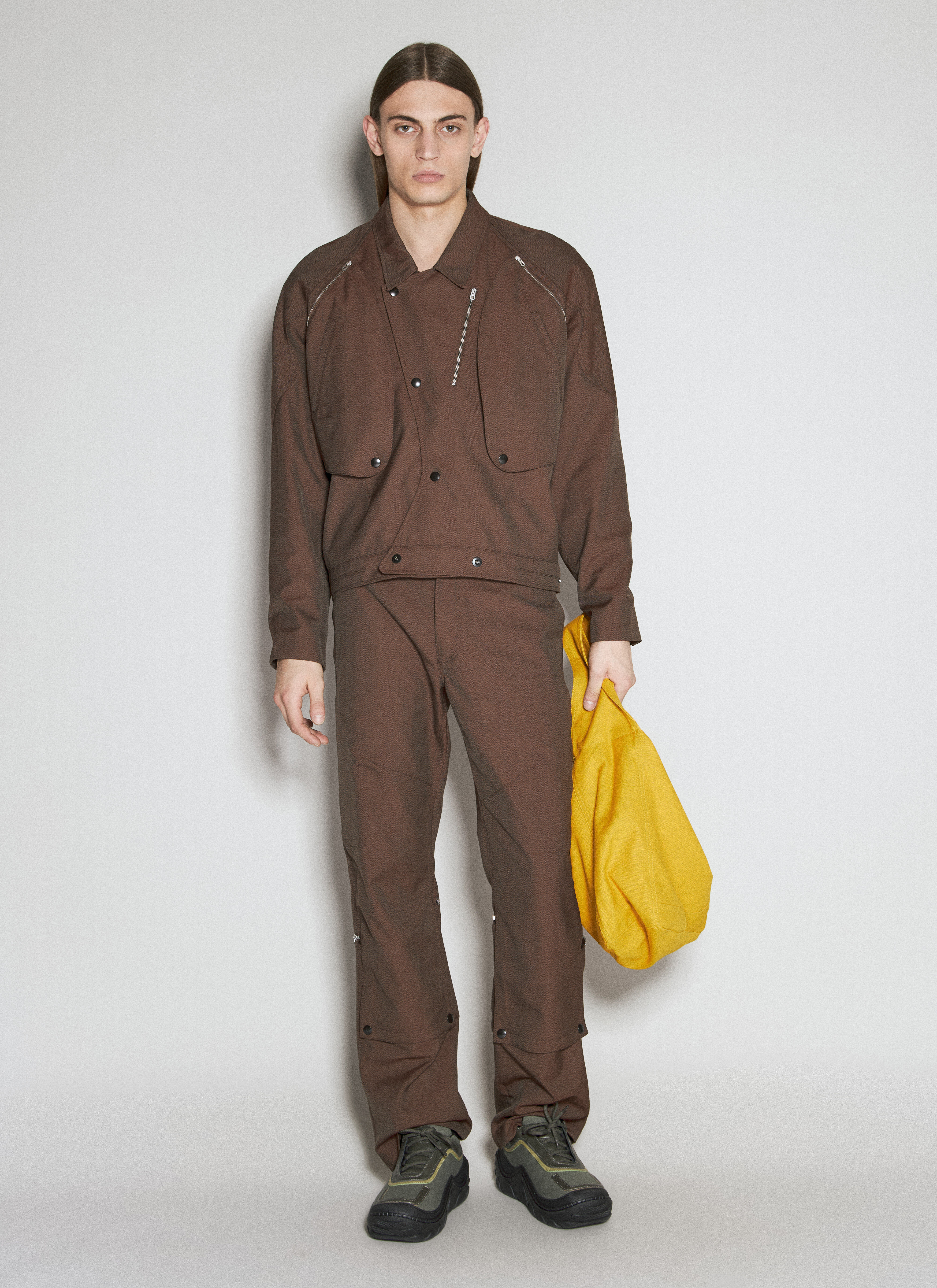 Kiko Kostadinov Deultum Crossbody Bag en Yellow pour homme