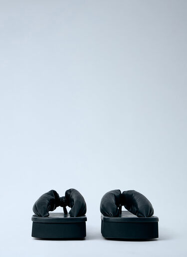 Rick Owens Hollywood Flip Flop Leather Sandals Black ric0163038