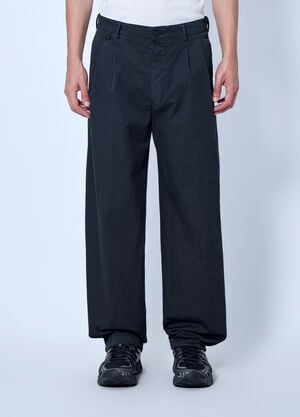 Massimo Osti Studio Wide-Leg Tailored Trousers Black mao0166009