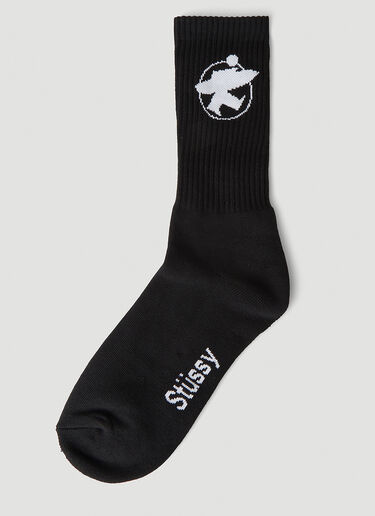 Stüssy Surfman Crew Socks Black sts0350023