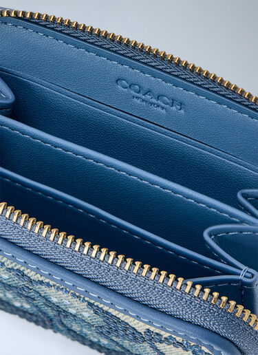 LN-CC® - Coach: Essential Small Zip Around Card Case - Blue Coach Essential Small Zip Around Card Case Blue coa0265029