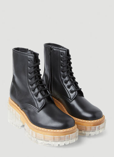 Stella McCartney Emilie 透明高跟靴 黑色 stm0247038