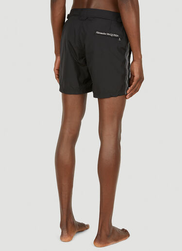 Alexander McQueen Zip Motif Swim Shorts Black amq0148029