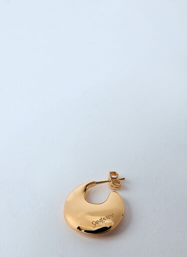 Saint Laurent Teardrop Hoop Earrings Gold sla0259048