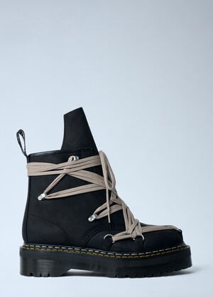 Rick Owens x Dr. Martens 1460 Quad Sole Megalace Boots Black rod0262001