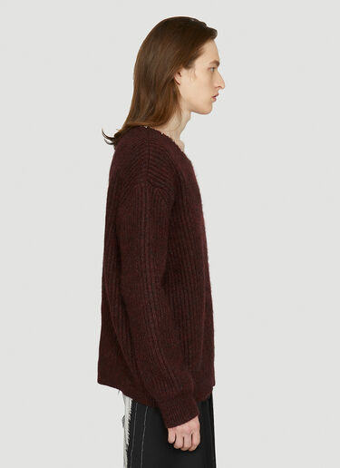 Maison Margiela Knitted Sweater Red mla0142003