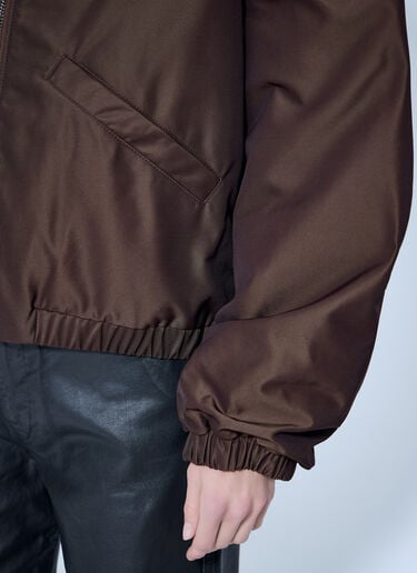Lemaire Puffer Blouson In Water-Repellent Canvas Brown lem0366001