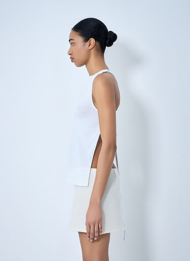 Sleeveless Cotton Tank Top RIER Sleeveless Cotton Tank Top White rrr0264005