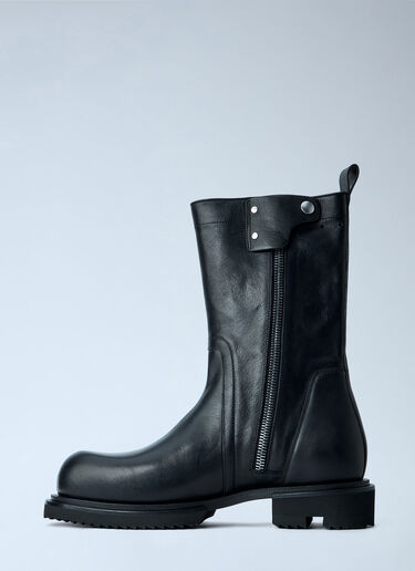 LN-CC® - Rick Owens: Creeper Elastic Boots - Black Rick Owens Creeper Elastic Boots Black ric0165020