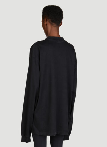Balenciaga DIY College Long Sleeve T-Shirt Black bal0255024