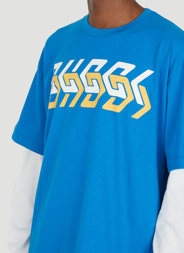 Mirror Logo T-Shirt Gucci Mirror Logo T-Shirt Blue guc0151009
