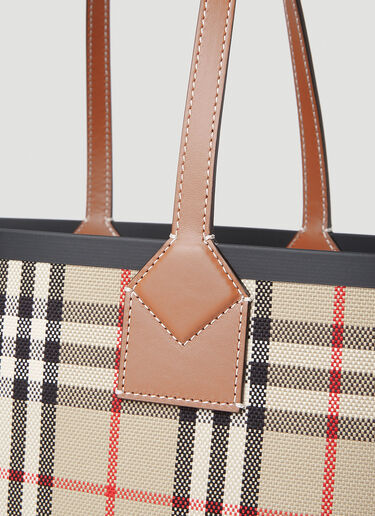 Burberry Check Tote Bag Beige bur0252036