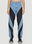 Mugler Panelled Jeans Blue mug0151008