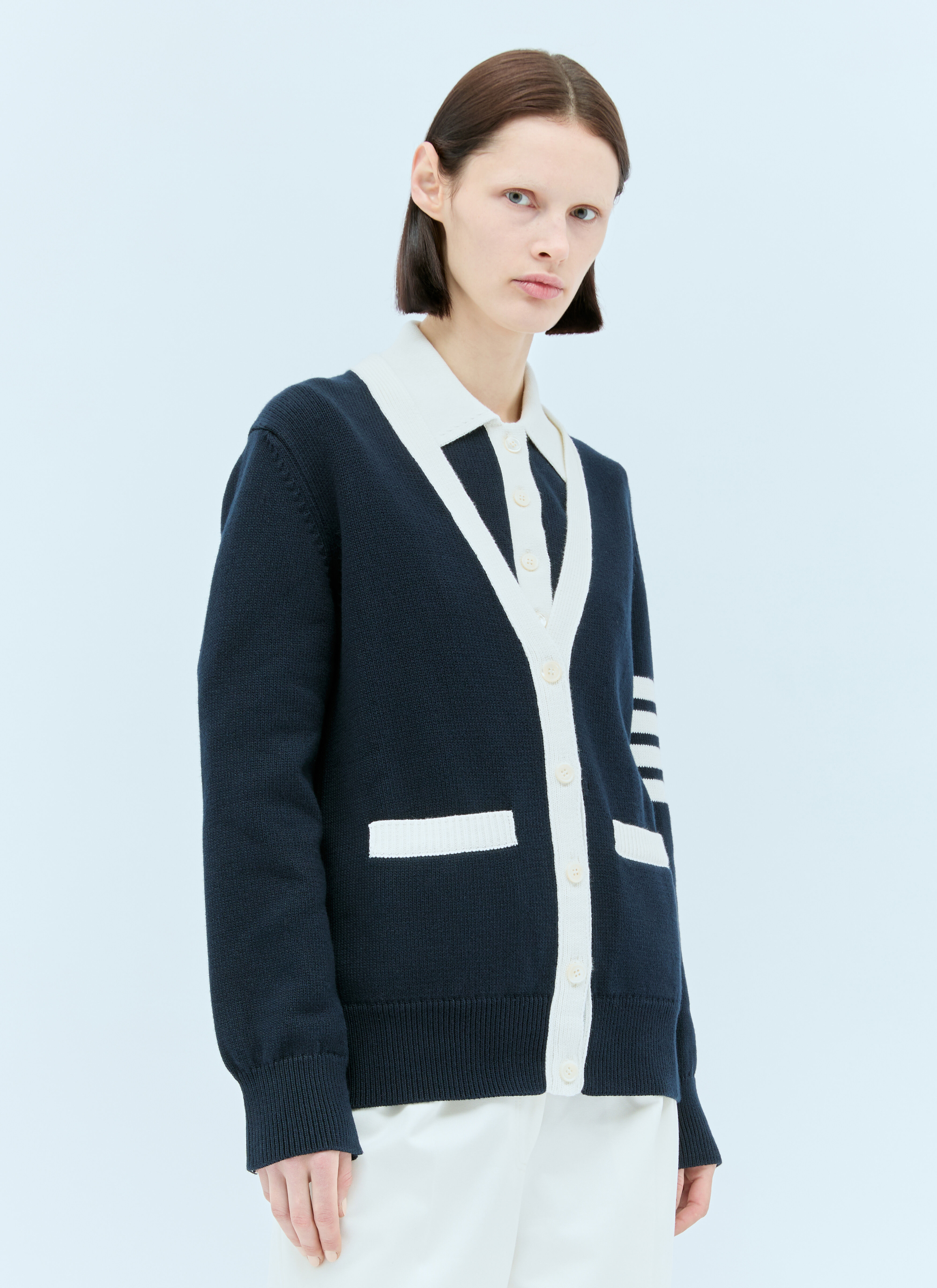 Thom Browne Hector Icon Cardigan Navy thb0255012