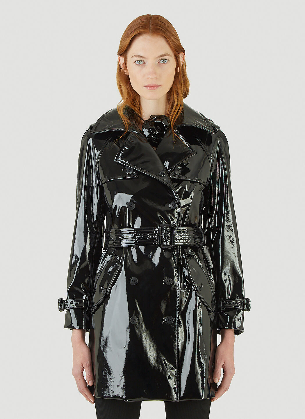 Womens black vinyl trench coat new arrivals