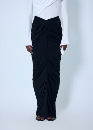 Entire Studios Drape Long Skirt Black ent0266015