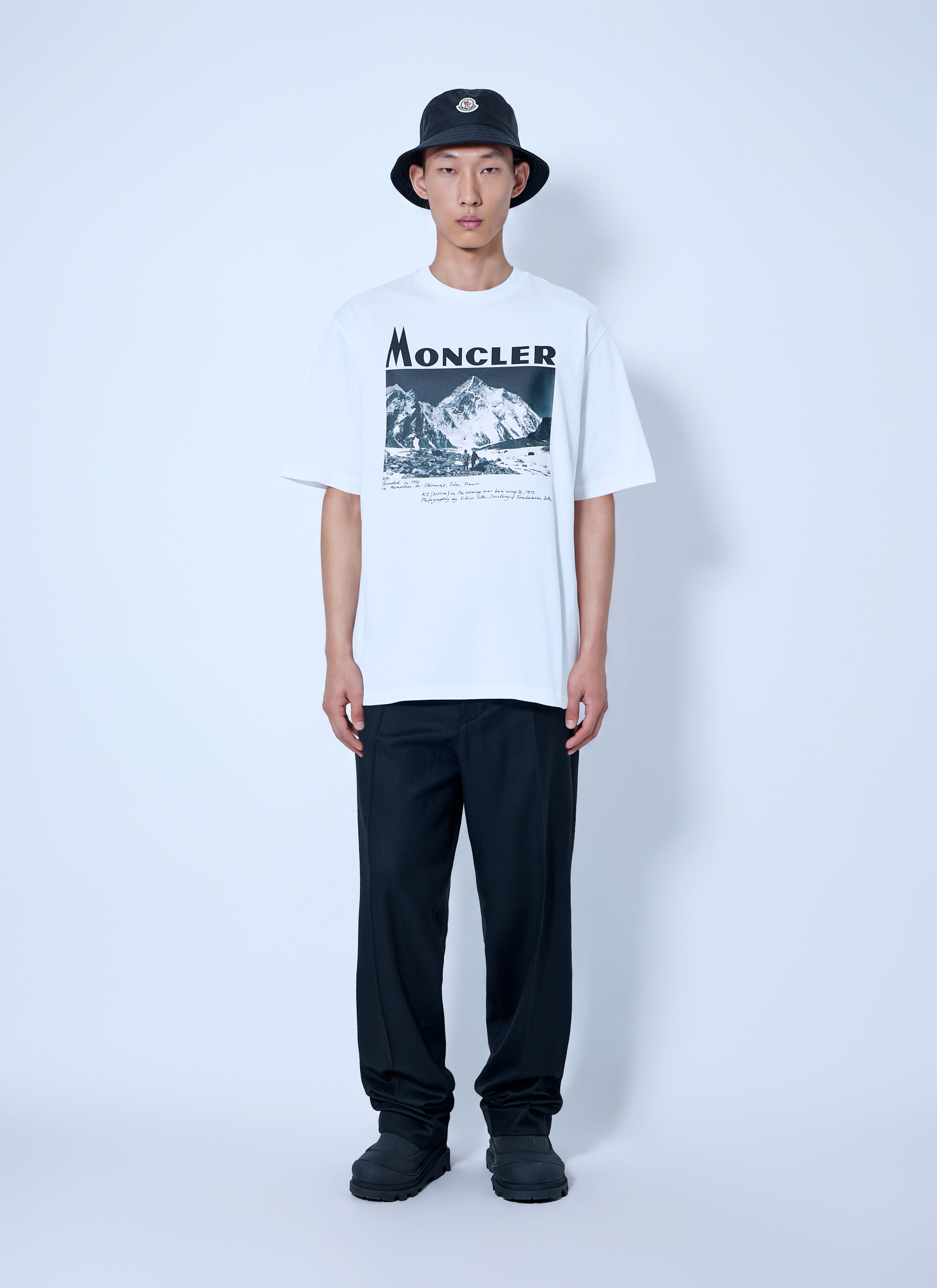 Moncler RE/ICONS Men's' K2 Print Short Sleeve Cotton Jersey T