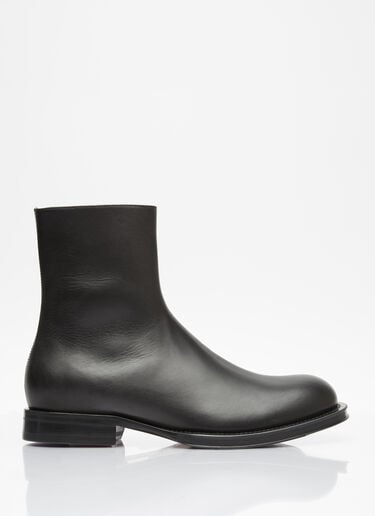 Lanvin Medley Zip Ankle Boots Black lnv0153022